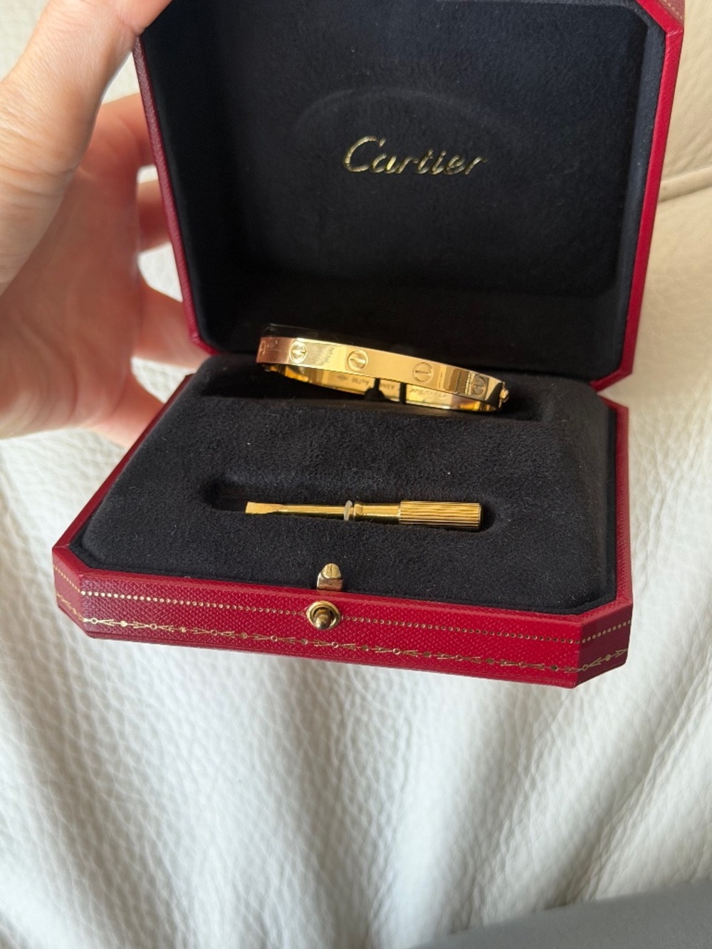 Cartier LOVE Bracelet – Classic Model – 18K Yellow Gold – Size 17